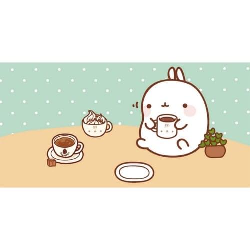 2016 New Fashion Molang rabbit bath towel toallas playeras 100% bamboo fiber kids beach swimwear towel 70*140cm