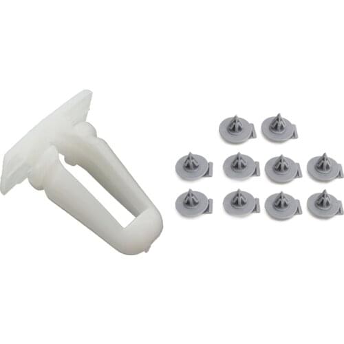 40 Pcs Clips: 30Pcs Door Sill Trim Moulding Fastener Clips & 10 Pcs Fender Flare Moulding Panel Trim Clips
