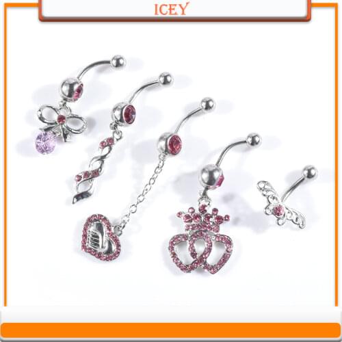 Exquisite Navel Nail 5 Paper Set Pink Colour Navel Circulation Suzhou Suit Group Combine