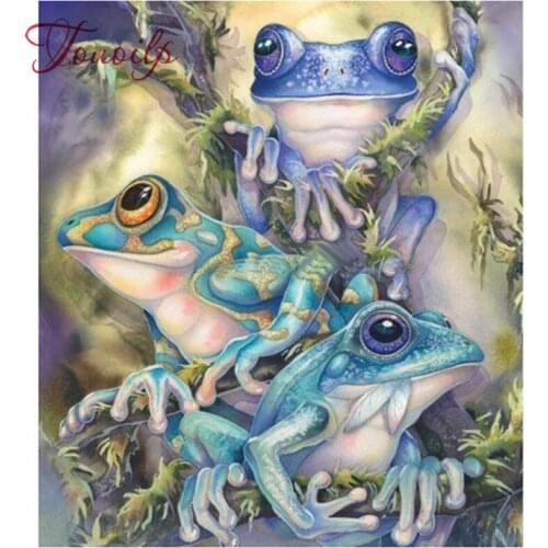 Full Square/Round Drill 5D DIY Diamond Painting "cartoon frog" Embroidery mosaic animal home decoration crafts art Gift