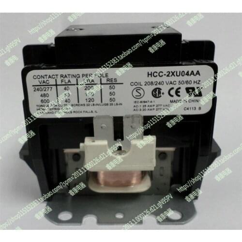 American air conditioning contactor HCC-2XU02AA HCC-2XU04GG 208-240V 2P HCC-2XU04AA