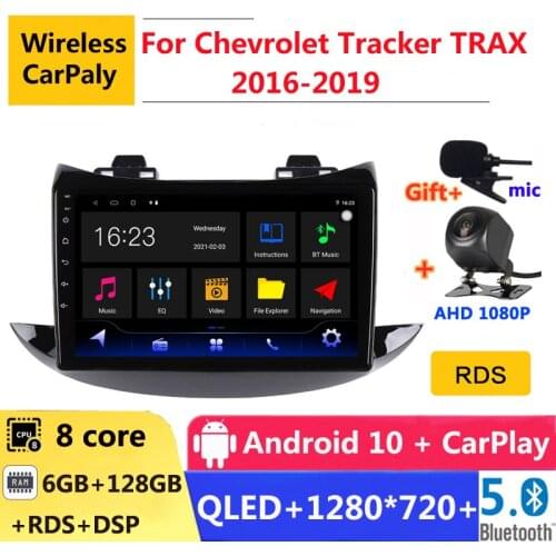6G RAM 2 din android 10 car radio auto stereo for Chevrolet TRAX Tracker 2016 2017 2018 19 navigation GPS DVD Multimedia Player