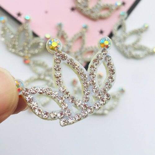 30Pcs Flowers Patches Lotus Shape Sew on Patches Applique for Clothes DIY Hair Clips Bags Shoes Craft Supplies Bow Resins