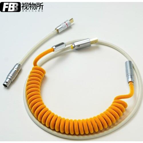 FBB Cables Inushima Color Matching Keycap Line Customized Data Line Mechanical Keyboard Line Weaving Type C Mini Usb Connector