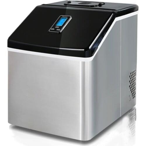 Commercial Ice Machine25KG Small Home Automatic Ice Machine Milk Tea Coffee Shop Square Ice Ice Machine Mini Ice Cube Machine