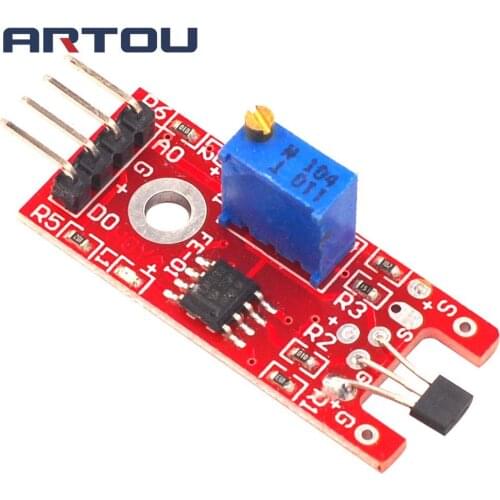 4pin KY-024 Linear Magnetic Hall Switches Speed Counting Sensor Module for arduino DIY Kit