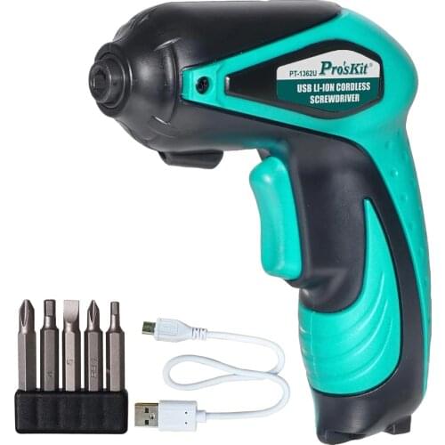 3.6V Cordless Screwdriver Mini Rechargeable Screwdriver With LED Light Electric Screwdriver Power Drill Portable Repair Tool Set