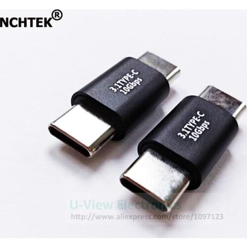 NCHTEK USB3.1 Type C Male to Male Converter Portable USB-C Charge Data Sync Adapter/Free Shipping/5PCS