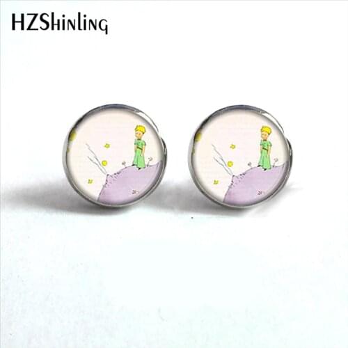 NES-0036 The Little Studs Earrings Little Ear Nail Jewelry Anime Glass Cabochon Earrings Handmade Gifts HZ4