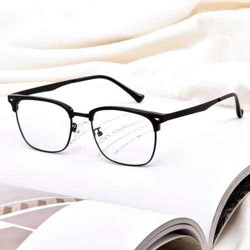 Retro glasses frame eyebrow line glasses prescription myopia optical eyeglasses frames