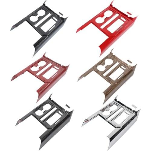 Fit for Ford F150 2015-2021 ABS Gear Shift Panel Water Cup Holder Cover Decorative Trim Interior Car Accesories