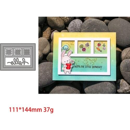 Rectangular Frame 2021 Metal Cutting Dies for DIY Scrapbooking Craft Dies Greeting Card Making Embossing