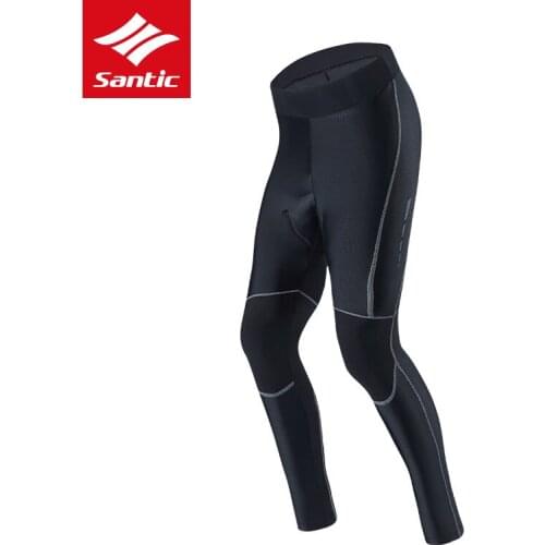 Santic Cycling Pants Pro Spong Padded MTB Road Bike Pants Men Bicycle Long Pants Breathable Bike Tights Bermuda Ciclismo