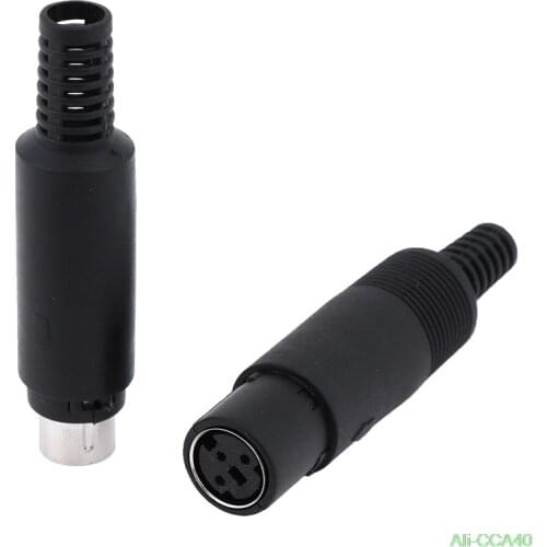 Mini DIN Plug Socket Connector 3/4/5/6/7/8 PIN Chassis Cable Mount Male Female