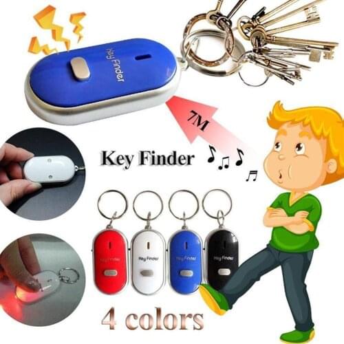 LED Whistle Finder Flashing Beeping Sound Ring Tracker Control with Anti-Lost Locator Alarm Finder X8R9