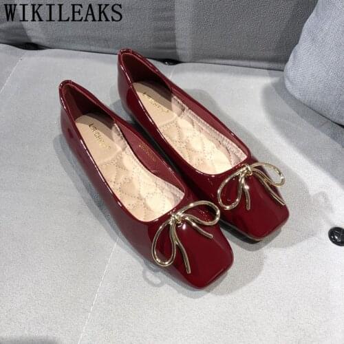 Patent Leather Shoes Women Fashion Ladies Flat Shoes Slip On Feminino Female Shoes Zapatos Para Mujer Zapatos Charol Mujer