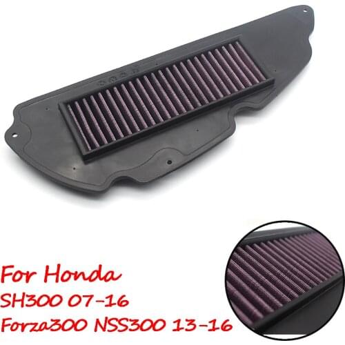 Motorcycle Air Intake Filter Cleaner High Flow Non-woven Fabric Air Filter For Honda SH300 2007-2016 FORZA300 NSS300 2013-2016