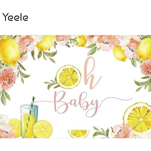 Yeele Summer Fruit Birthday Backdrop Lemon Juice Baby Shower Portrait Background Photocall Photography Photo Studio Photographic