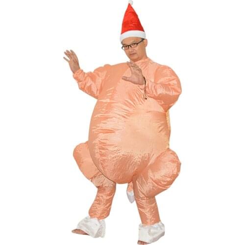 Funny Turkey Thanksgiving Day Adult Inflatable Clothing Cosplay Festivals Party Halloween Inflatale Costumes Blow up Suit