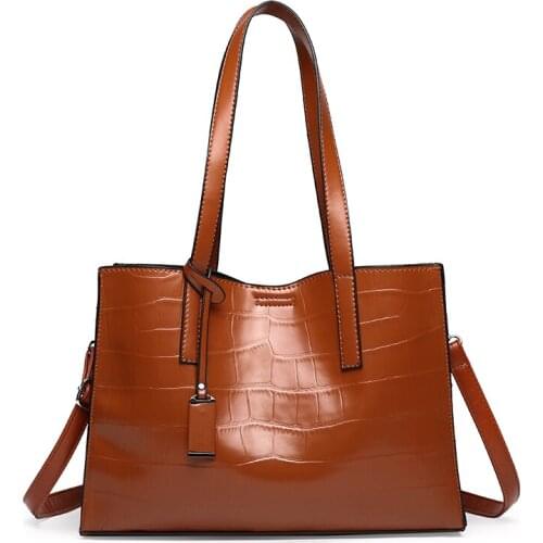 Women Shoulder Bag Solid Color Big Space Wallet ( Bags Set )