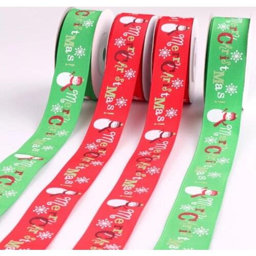 10Yards Christmas Colorful Satin Ribbon Packing Tape DIY Crafts Gift Packing Belt Bow For Sewing Accessories Xmas Tree Decor