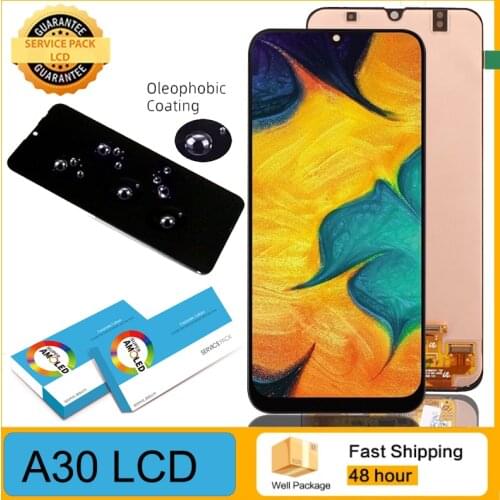 100% Original 6.4'' Super AMOLED For Samsung Galaxy A30 2019 A305 A305F LCD Display Touch Screen Digitizer Repair Parts