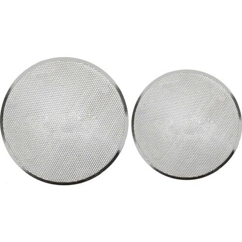 2Pcs Professional Round Pizza Oven Baking Tray Barbecue Grate Nonstick Mesh Net - 8 Inch & 12 Inch