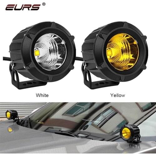 25W Car Headlight LED Work Light Bar Spotlight for Off Road white yellow Motorcycle headlamp Auto Driving Fog Light Car Styling