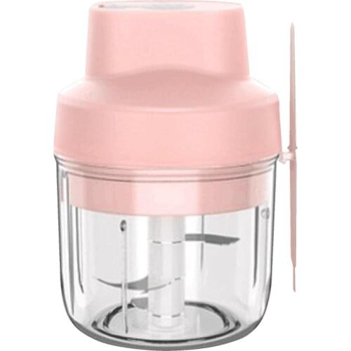300Ml Electric Mini Garlic Chopper, Portable Food Processor with USB Charing, Cordless Vegetable Mincer for Nuts/Meat