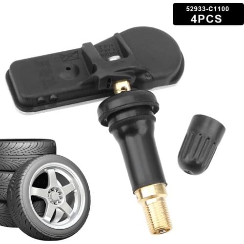 4Pcs Car TPMS Monitor Sensor Tire Pressure Monitoring System Auto Real-time Monitoring For Hyundai Creta IX25 Tucson I40 IX35