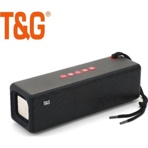 T&G TG271 Bluetooth Speaker Portable Wireless Speakers Bass Column Waterproof Outdoor USB TF Subwoofer Loudspeaker