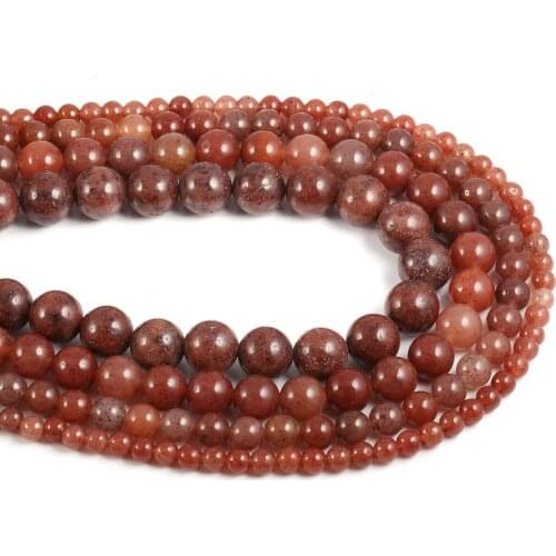 Natural Stone Purple Aventurine Beaded Fashion Round Loose Spacer Beads For Jewelry Making Necklace DIY Bracelet Accessories