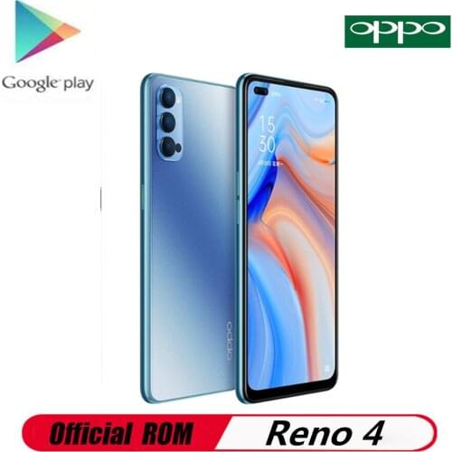 DHL Fast Delivery Oppo Reno 4 5G Cell Phone 6.4" AMOLED Face ID Screen Fingerprint 4020mAh 65W Super VOOC 2.0 Snapdragon 765G