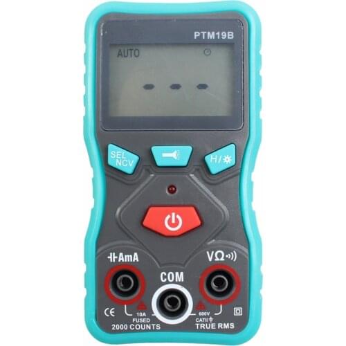 Digital Voltmeter Ammeter Ohmmeter Multimeter Volt AC DC Tester Meter PTM19B