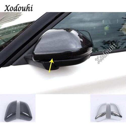 For Ford Explorer U625 2019 2020 2021 Car Styling Eyebrow Back Rear View Rearview Side Door Cover Sticker Trim Frame Part 2pcs