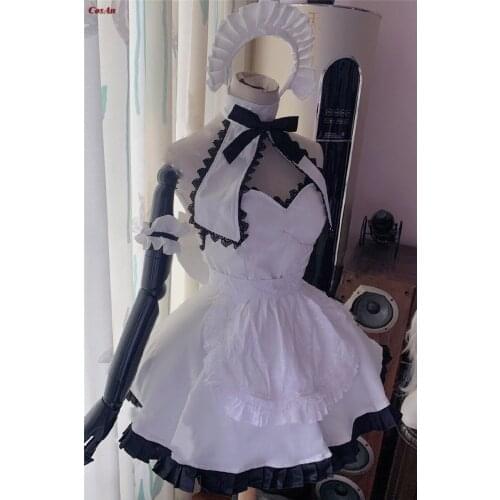 Hot Game Fate/Grand Order Joan Of Arc Cosplay Costume Lovely White Maid Outfit Activity Party Role Play Clothing Custom-Make