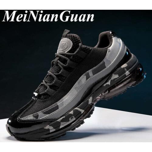 Large Size Men Sneakers 2020 Air Cushion Casual Shoes Man Lace-up Outdoor Trainers Low Top Comfortable Mens Autumn Footwear F8