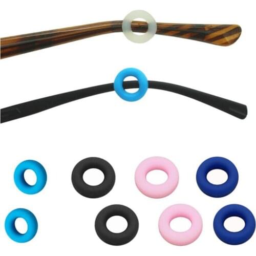 1 Pairs Round Glasses Ear Hooks Eyeglasses Sports Temple Tips Anti Slip Silicone Grips