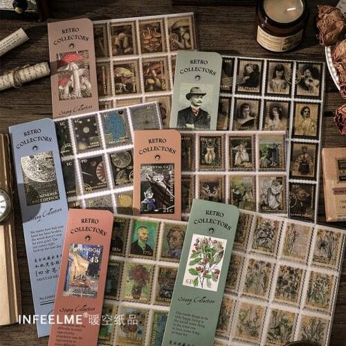 20sets/lot Kawaii Stationery Stickers Vintage Collector Series sticker pack DIY Craft Scrapbooking Album Junk Journal Happy