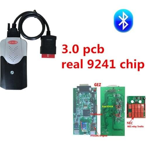 2021 new vci vd ds150e cdp Bluetooth 2017.r3 with keygen for delphis cars trucks best V3.0 pcb 9241 chip diagnosis tool