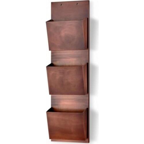 The Mia Gift Decorative Accessories Home Garden Hol Living Room Office For Wall Can Be Hung Metal plant Stands & newspaper Rack-copper color