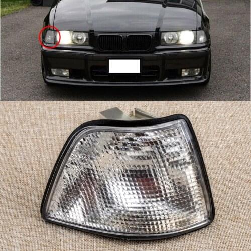 Clear Right Turn Light Housing Corner Lens Signal Parking Lamp Shell Fit for BMW E36 318i 318ti 328i 320i 325i M3 4DOOR