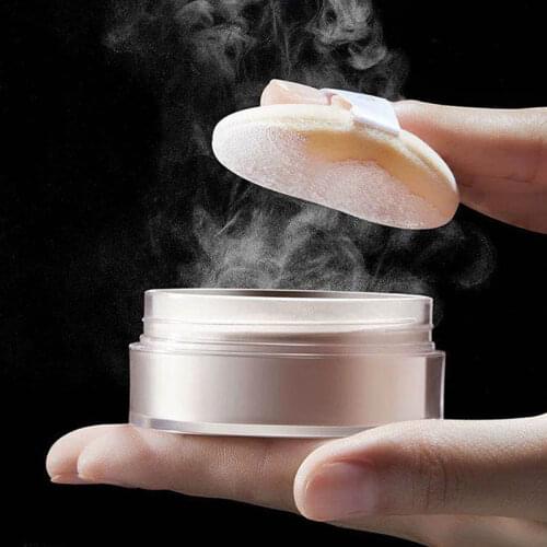 3 Colors Makeup Loose Powder With Puff Cosmetics Face Powder Oil Control Brighten Smooth Contour Palette Skin Finish Cover Matt