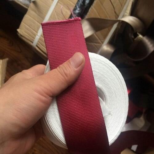 30 meters Roll Seat Belt Webbing Safety Strap Maroon Color 48mm Wide 5 Bars