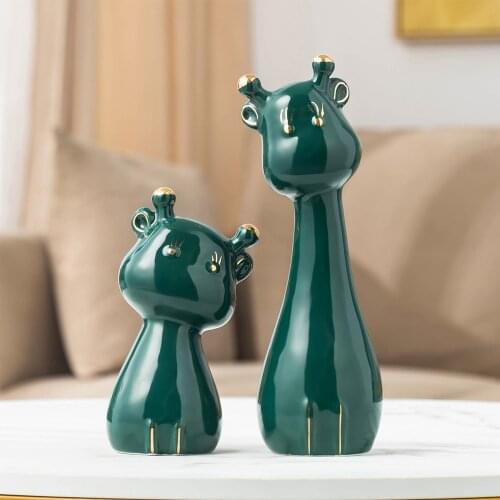 Nordic Home Decoration Ceramic Animal Figurines Home Decoration Accessories Modern Living Room Decor Office Desk Decor Gifts