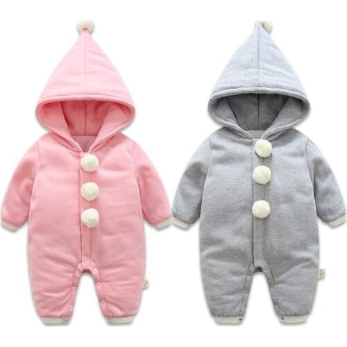 Warm Infant Onesies,Baby Boy and Baby Girl Long Sleeve+Hoodie Casual Clothes in Winter