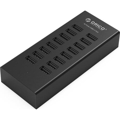 ORICO H1613 EU/US Plug 16 Ports USB 2.0 HUB USB Charging Splitter Dock Portable 480Mbps USB HUB w/ Power Adapter for Laptop PC