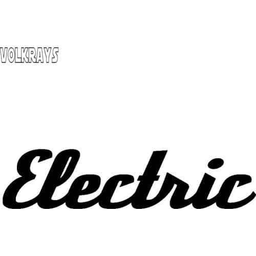 Volkrays Personality Car Sticker Electric Pattern Battery Tide Vivid Accessories Reflective Waterproof Vinyl Decal,7cm*13cm