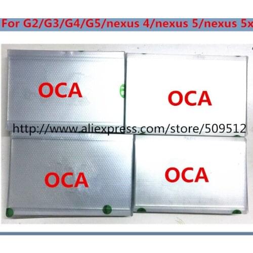 100% A quality for Mit for formitsu OCA For LG g2/g3/g4/g5/nexus 4/nexus 5/nexus 5X film for repair broken LCD touch screen oca