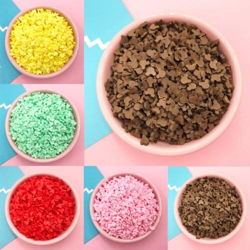 100g Cartoon Mouse Head Slice Polymer Clay Sprinkles for Crafts Making DIY Nail Art Decoration Slime Crystal Mud Filler 5mm